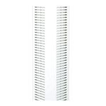 Panduit® PanelMax™ CWD4WH6 Base Wiring Duct, 0.2 in Slot, Corner Slot, 5.33 in W, PVC