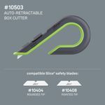 Slice™ 10503 Box Cutter, 1/4 in W Rounded Tip Blade, Ceramic Blade