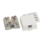 Suttle® 625A2-4-85 Pre-Wired Modular Jack Assembly, Surface Mounting, Thermoplastic, White