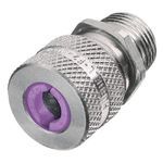 Wiring Device-Kellems SHC1042 Form 4 Standard Duty Straight Cord Connector, 1 in NPT Trade, 1 Conductor, Cable Openings: 0.75 to 0.88 in, Machined Aluminum