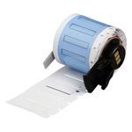 Brady® BMP® 61 BMP® 71 TLS 2200® TLS-PC Link™ PermaSleeve® PSPT-094-1-WT Single Sided Wire Marker Sleeve, 1 in W, 28 to 18 AWG Wire, B-342 Polyolefin