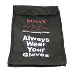 Novax® 148-2136 Protective Bag With Plastic Hook, For Use With: Novax® 11 in Rubber Insulating Gloves, Nylon, Black