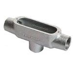 O-Z/Gedney TB57 Type TB Conduit Outlet Body, 1-1/2 in Hub, Form 7, 27 cu-in, Grayloy Iron, Zinc Electroplated/Aluminum Enamel