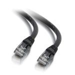 Quiktron® C2G® 03988 Snagless UTP Ethernet Network Patch Cable, Category: Cat 6, 24 AWG Stranded Bare Copper Conductor, 8P8C RJ45 Male Connector, 30 ft Cord Length