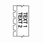 Brady® CleanLift™ MC-375-498 M Series Label Maker Cartridge, 20 ft L x 3/8 in W, Vinyl Cloth, Black/White