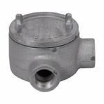 Crouse-Hinds Condulet® GUAL49 Type L Conduit Outlet Box With Cover, 2 in, 5 in Cover Opening, 80 cu-in Capacity, Natural