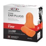 PIP® Mega T-Fit™ 267-HPF510 Innovative Ear Plug, 32 dB Noise Reduction, T-Shape Shape, Disposable, Uncorded Design