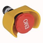 Rockwell Automation 800FD-MT44X11 Non-Illuminated Round Twist/Key Release Operator, 40 mm, 1NO-1NC Contact Configuration, Red