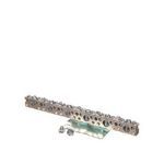 Siemens ECLX074M Grounding Bar, 7 in L, 14 to 4 AWG, 14 to 1/0 AWG Aluminum/Copper Conductor, 23 Terminals