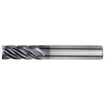 Kennametal® 4046292 HARVI™ II UCDE High Performance Square End Mill, 6 mm Diameter Cutter, 13 mm Length of Cut, 5 Flutes, 6 mm Shank Diameter, 57 mm OAL, PVD-AlTiN Coated