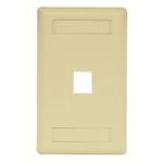 Hubbell® IFP11EIGSA Wallplate, 1 Gang, Electric Ivory