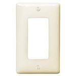 PREMISE WIRING NP26LA Standard Wallplate, 1 Gang, 4.63 in H x 2.88 in W, Nylon, Light Almond