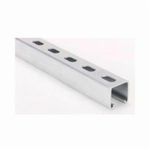 Superstrut® A1200HS-10HDG A Series Half Slotted Metal Channel, 9/16 x 1-1/8 in Slot, 2 in Slot Spacing, 12 ga Thickness, 10 ft L