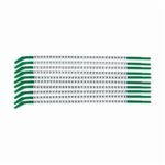 Brady® SCNC-09 Clip-Sleeve™ SCNC Pre-Printed Combo Pack Wire Marker, 0.098 to 0.11 in Wire, 0 - 9 Legend, Black Legend, White Marker, Nylon