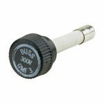 Bussmann GMF-3 In-Line Time Delay Fuse, 3 A, 300 VAC, 10 kA Interrupt, Cylindrical Body