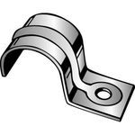 Minerallac Traditional® Jiffy Clip® 110 1-Hole Standard Conduit Strap, 5/16 in, For Use With 5/16 in Tubing, Steel, Pre-Galvanized
