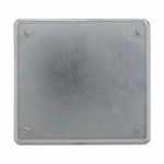 Crouse-Hinds S1002 Electric Box Cover, 4.635 in L x 4.305 in W, Blank/Flat Cover, Sheet Steel