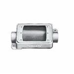 Appleton® UNILETS® FSC-1-75 Type FSC Heavy Duty Shallow Device Box, Malleable Iron, 18 cu-in Capacity, 1 Gang, 2 Outlets, 2 Knockouts, 5.88 in H x 2.81 in W x 2 in D Dimensions