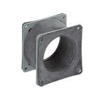 Hoffman F44WFF F20 Flexible Fitting, For Use With NEMA 12 Feed Through Wireway, Steel/Rubber