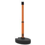 Banner Stakes PL4119 PLUS Barrier Set, Receiver Head, Orange, Includes: 1 PLUS Stanchion, 1 PLUS Base, 1 PLUS Receiver Head, Belt Length 15 ft, Suitable for Indoor/Outdoor Use