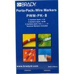 Brady® PWM-PK-8 Repositionable Wire Marker Label Book, B-500 Vinyl Cloth
