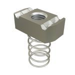 Calbrite™ S60000CN11 Channel Nut With Spring, 1/4-20 Thread, For Use With: 1-5/8 in Standard Channel, 316 Stainless Steel