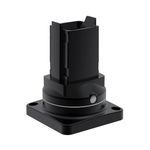Hoffman SYSPEND™ S2MRB CS4 Rotary Base, 4.92 in L x 4.92 in W x 6.59 in H, For Use With SYSPEND™ 281-MAX Suspension System, Aluminum, Black