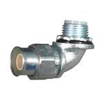 Appleton® STNM-90125 Conduit Connector With Insulated Throat, 1-1/4 in Trade, 90 deg Angle, Steel
