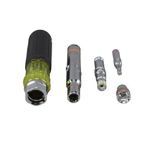 Klein® 32807MAG 7-in-1 Multi-Bit Nut Driver, Measurement System: Imperial, 1/4 in, 5/16 in, 11/32 in, 3/8 in, 1/2 in, 7/16 in, 9/16 in, Cushion Grip Handle, Black Handle, Yes Magnetized Tip