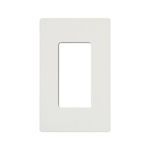 Claro® CW-1-WH Standard Wallplate, 1 Gang, 4.69 in H x 2.94 in W, Thermoplastic, White