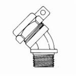 O-Z/Gedney Ground-Tite® 4Q-4150LT Concretetight Liquidtight Oiltight Positive Grounding Raintight Conduit Connector With Lug and Insulated Throat, 1-1/2 in Trade, 6 to 1/0 AWG Cable Openings, For Use With Liquidtight Flexible Metallic Conduit