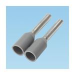 Panduit® Reel Smart™ FSD76-8-3K8 Type FSD DIN End Sleeve On-Reel Single Insulated Wire Ferrule, 18 AWG Stranded Conductor, 0.57 in L, Copper, Gray
