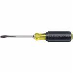 Klein® 600-4 Screwdriver, Keystone Point, 1/4 in Point, Steel Shank, 8-11/32 in OAL, Acetate Handle, Black Oxide/Polished Chrome, Specifications Met: ASME Specified, Insulated: No, No ESD-Safe