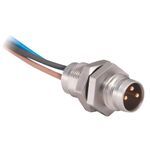 Rockwell Automation Receptacle, Pico (M8), Male, Straight, 3-Pin, 24AWG, 1 meter (3.28 feet)