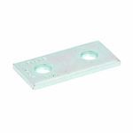 B-Line B129ZN Flat Splice Plate, 2 Holes, 3-1/2 in L x 1-5/8 in W x 1/4 in THK, Strip Steel