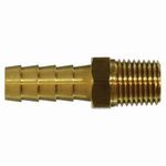 Midland Industries 32012 Rigid Adapter, Adapter, 3/8 x 1/4 in, Hose Barb x MNPTF End Style, Brass, Import Domestic/Import