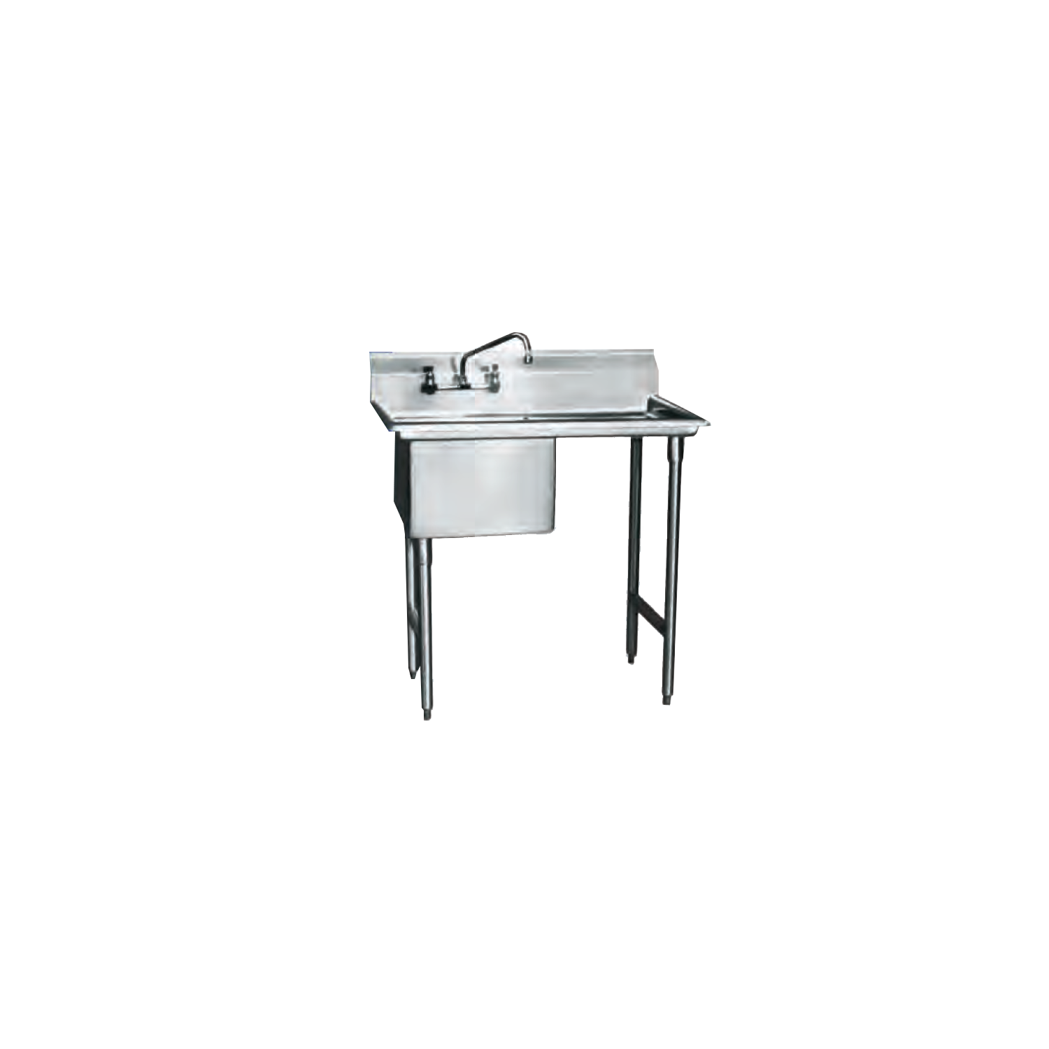 Winholt Ws1t2020rd24 Sink One Compartment With Right Hand 24 Drainboard 20 Front To Back X 20 Wide Sink Compartment 12 Deep Compartment 9 Singer Equipment Co
