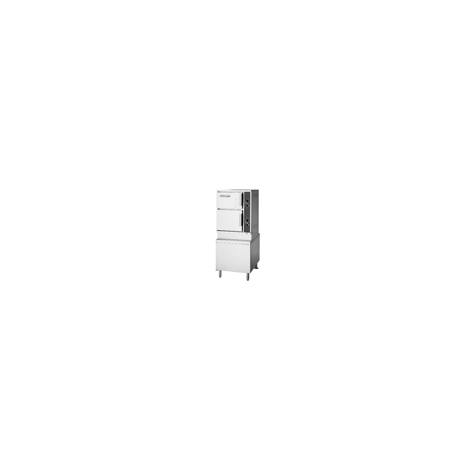 Blodgett SC-10E Convection Steamer, Electric, (2) compartment, (5) 12" x 20" x 2-1/2" pan capacity each, individual manual compartment controls with
