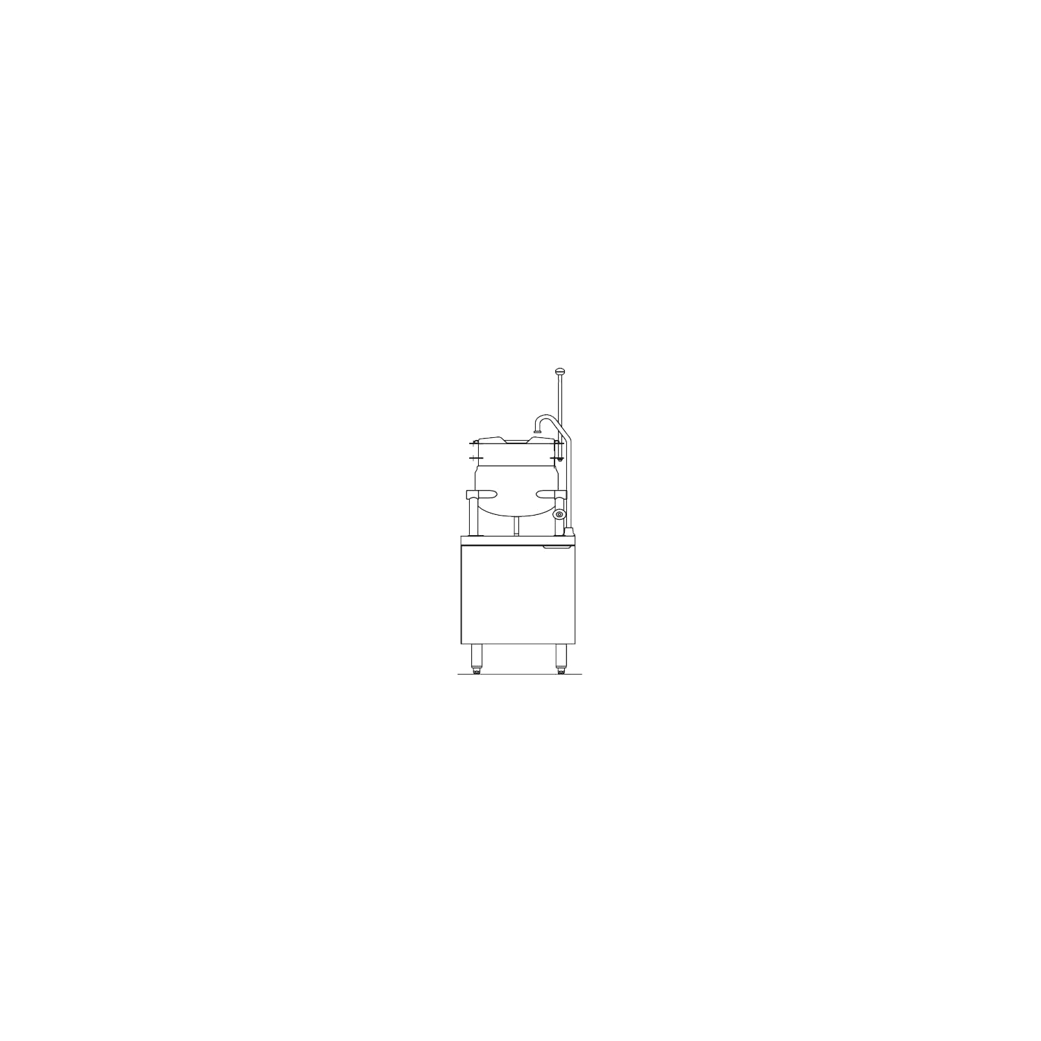 Blodgett CB24E-6K Kettle/Stand Assembly, Electric, 24" wide, (1) 6 gallon kettle, stainless steel exterior