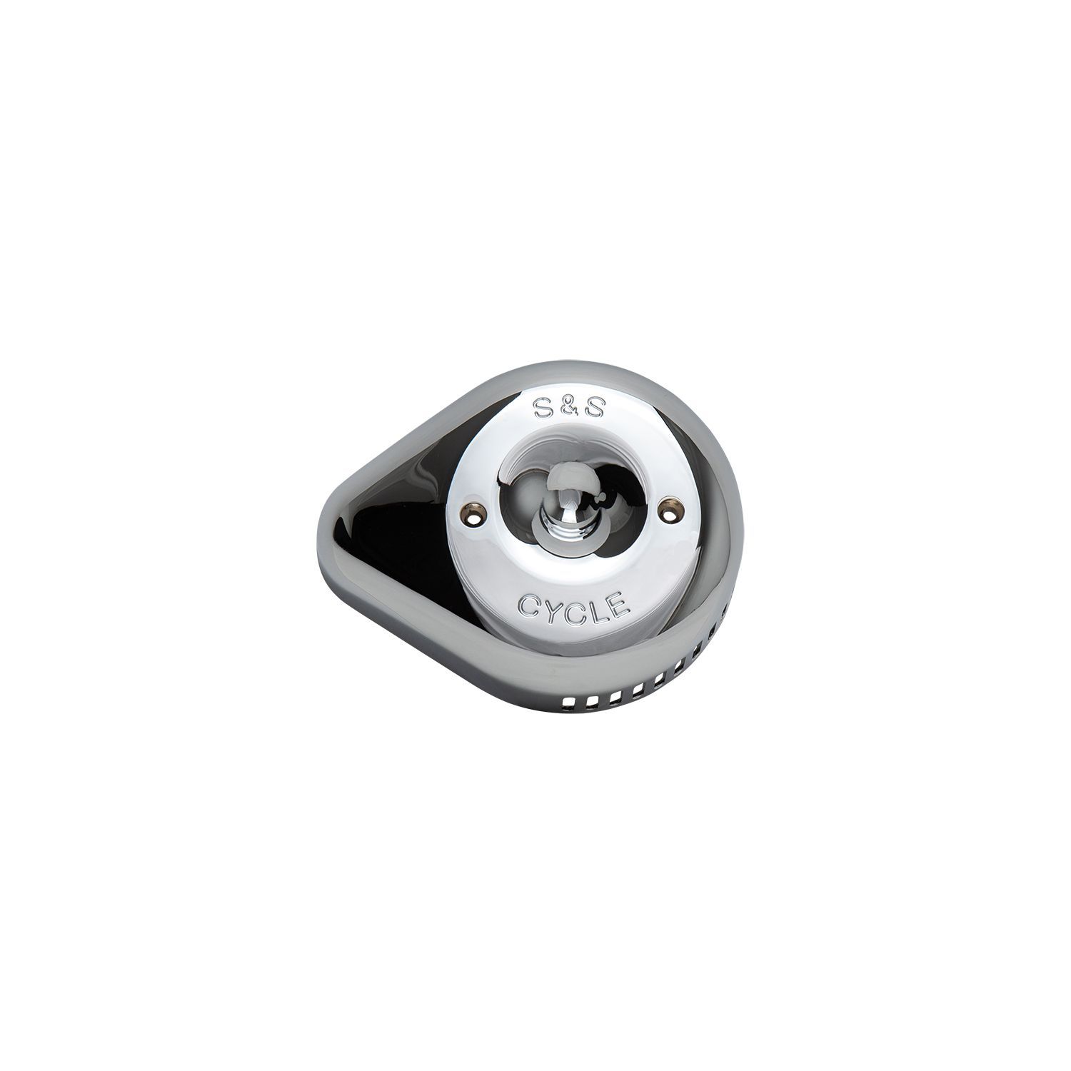 Chrome Stealth Slasher Teardrop Air Cleaner Cover | S&S Cycle