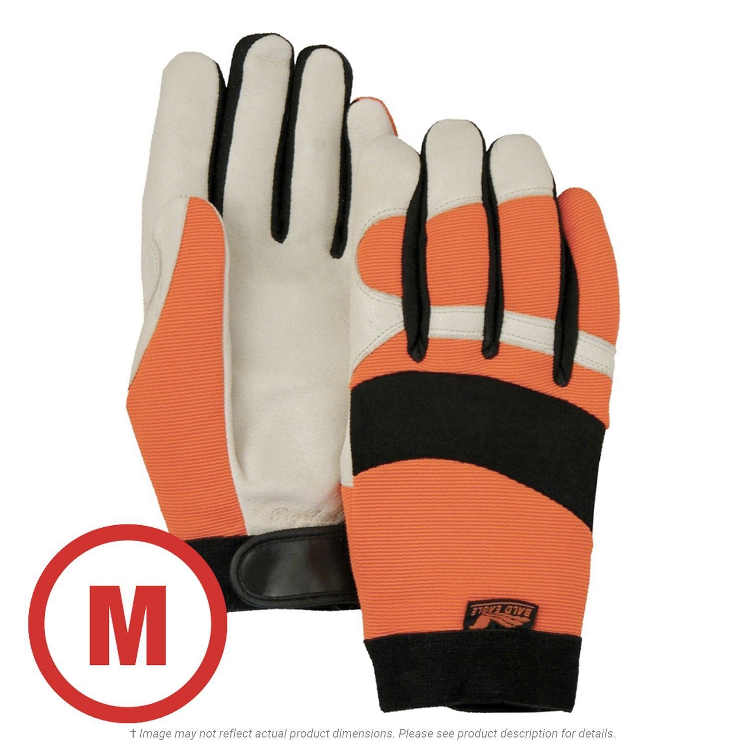 Mechanic Style Hi-Vis Orange Glove Medium