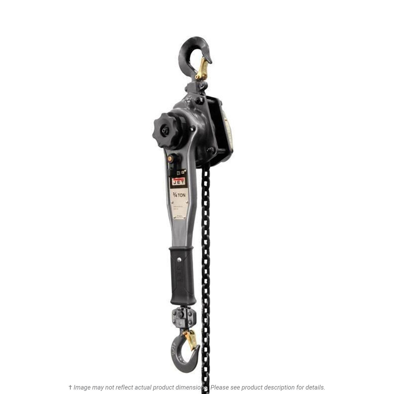 JET JLP-075A-15 Lever Hoist, 3/4 Ton x 15 ft. Lift