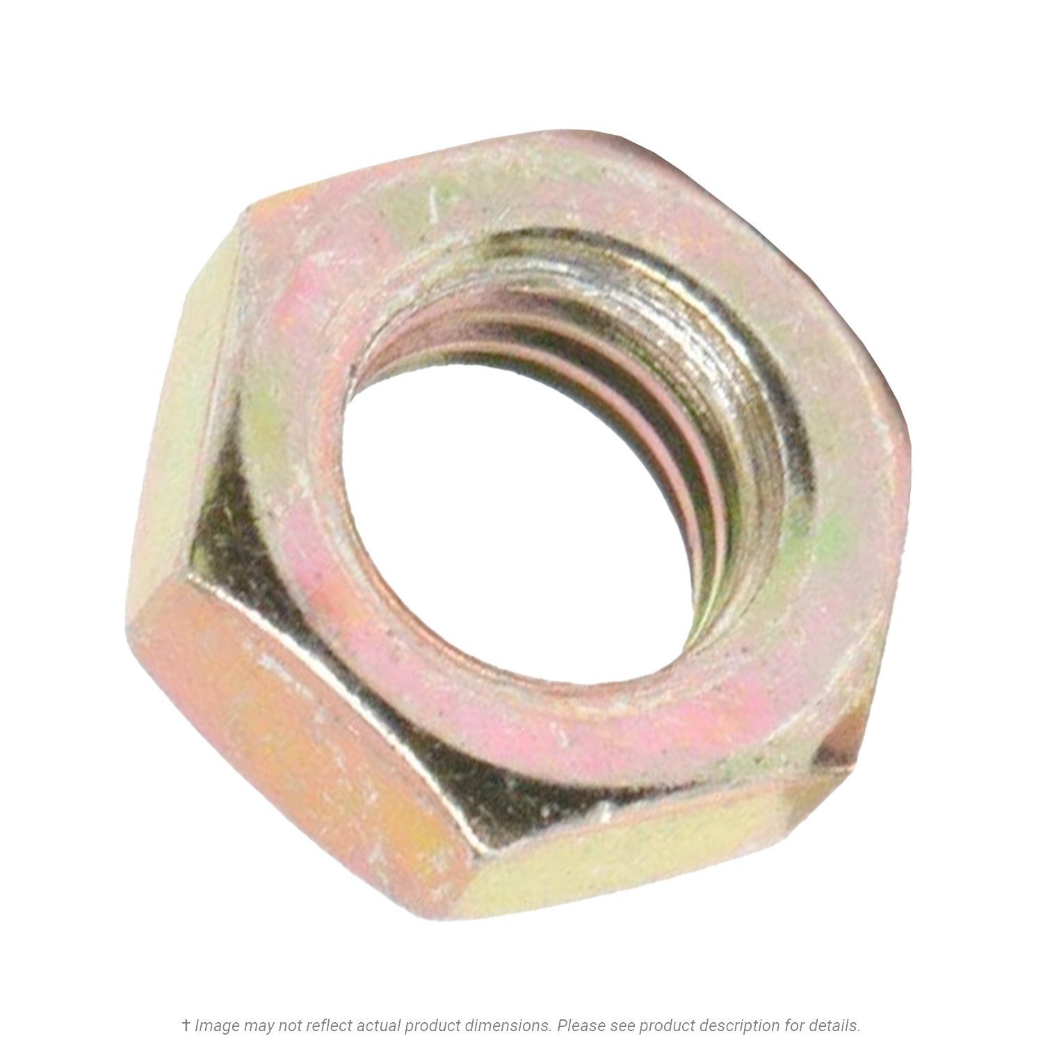 5/8"-11 Yellow Zinc Hex Finish Jam Grade 8