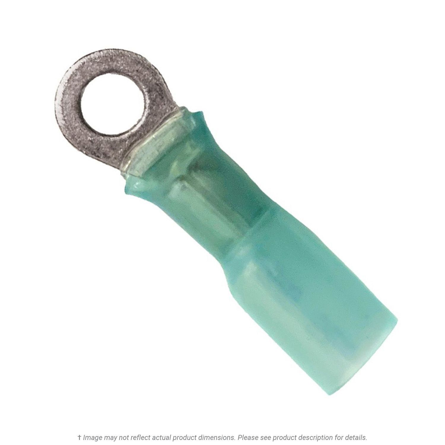 Heat Shrink Ring Terminal 16-14 AWG, #8 Stud - 50 Pack