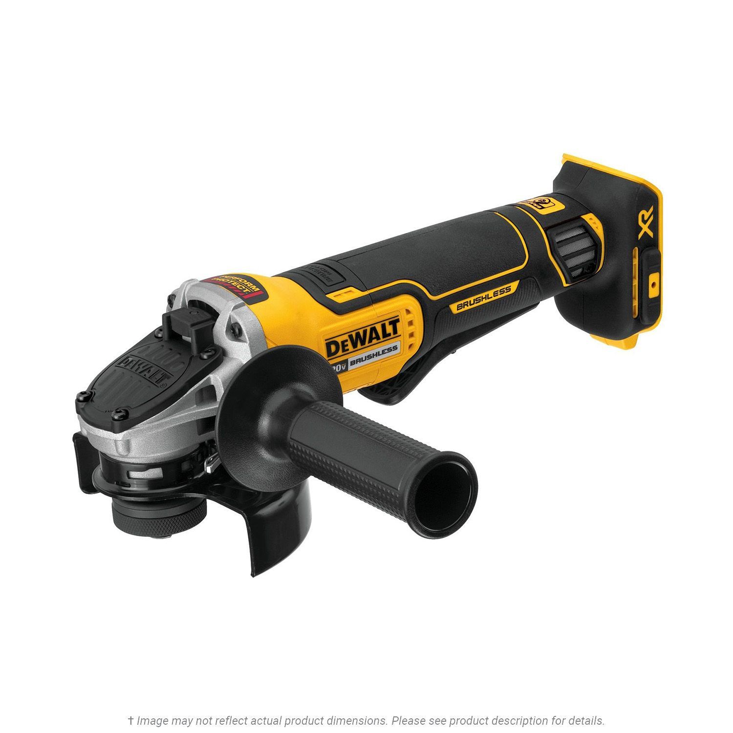 DeWalt 20V MAX XR Brushless 4-1/2" Paddle Switch Small Angle Grinder with Kickback Brake - Bare Tool