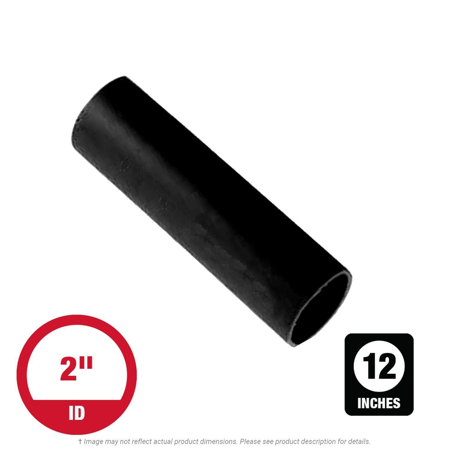 2" x 12" Heavy Wall Adhesive-Lined Black Heat Shrink Tubing (12" pieces)