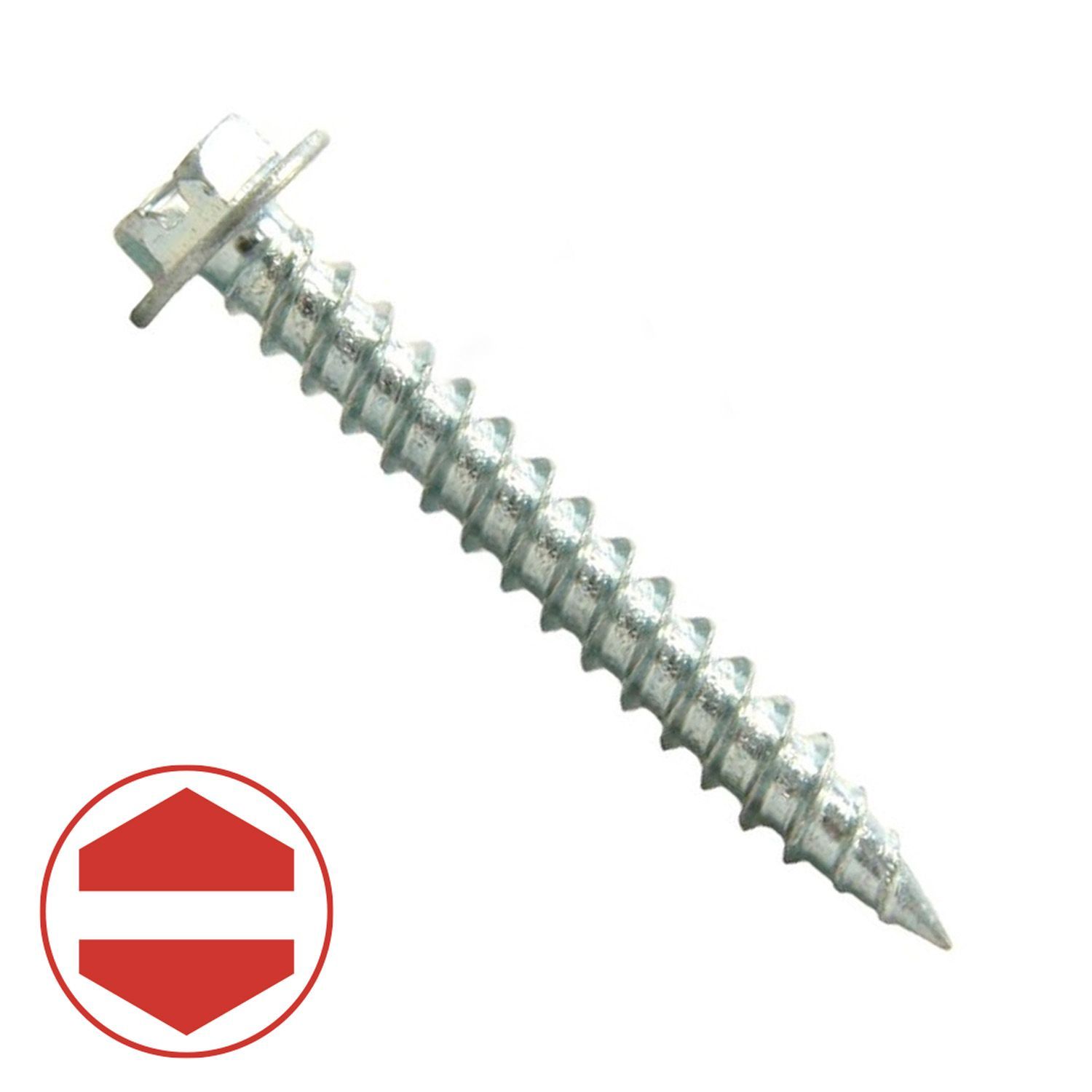 10 x 11/2" Hex Washer Head Zip Screw K.L. Jack