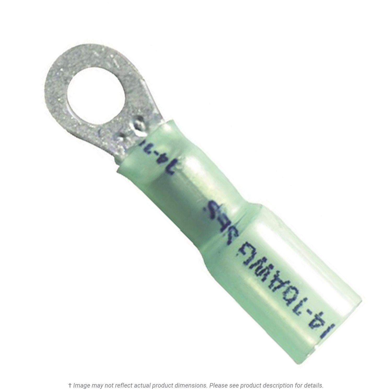 Heat Shrink Ring Terminal 16-14 AWG, 5/16" Stud - 50 Pack