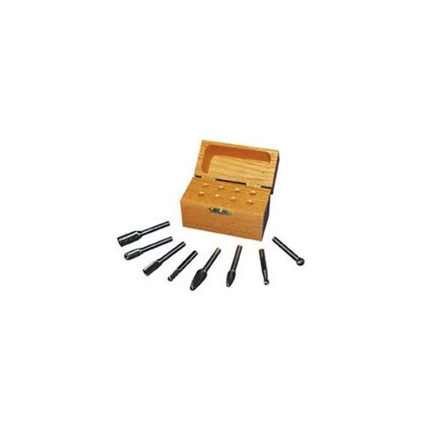 Carbide Burr Set 8-Pieces with Case