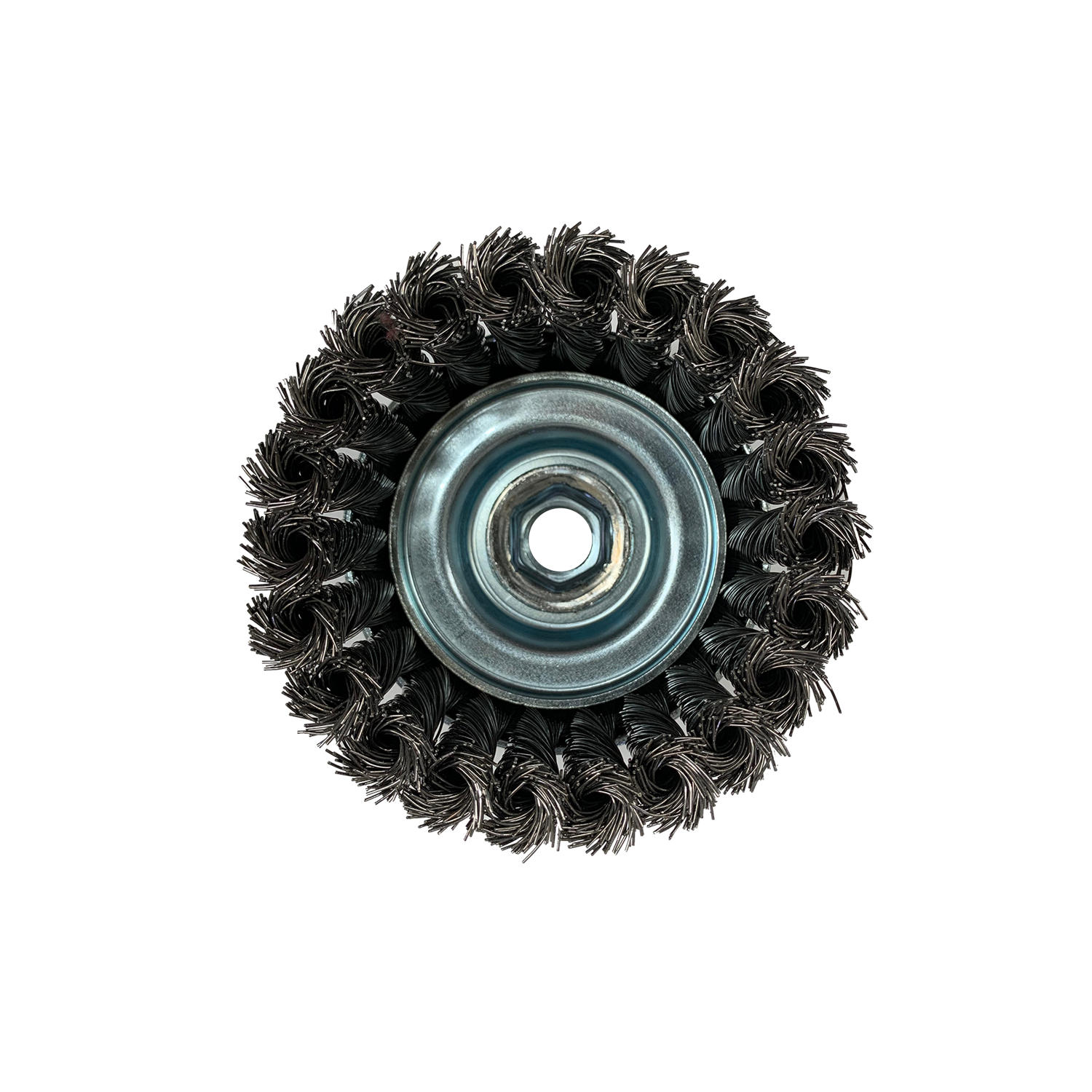 CGW 60539 Knot 4" Wire Cup Brush .020 Carbon 1-1/4" Trim 5/8"-11 AH